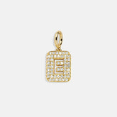 Block Pavé Initial Cluster Charm - E
