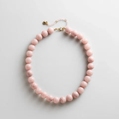 Mini Jane Beaded Necklace - Mauve Bead