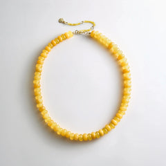 Joyce Semi-Precious Beaded Necklace - Citrine