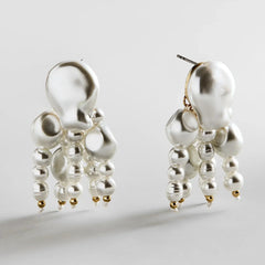 Adeline Statement Pearl Earrings - Pearl
