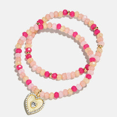 Bead Party Kids Bracelet Set - Heart