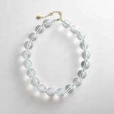 Jane Beaded Necklace - Clear/Turquoise