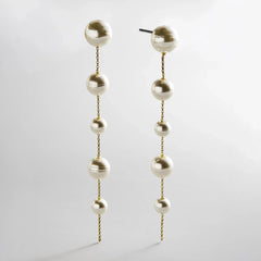 Blair Pearl Earrings - Gold/Pearl