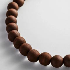 Mini Jane Beaded Necklace - Dark Wood