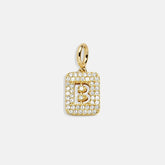 Block Pavé Initial Cluster Charm - B