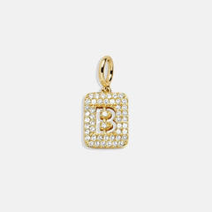 Block Pavé Initial Cluster Charm - B