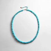 June Semi-Precious Beaded Necklace - Turquoise Bead