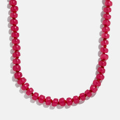 Bead-azzled Kids Necklace - Hot Pink