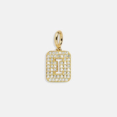 Block Pavé Initial Cluster Charm - I