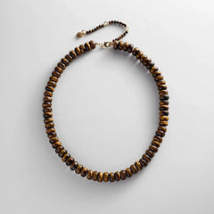 Joyce Semi-Precious Beaded Necklace - Tiger's Eye