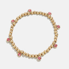 Birthstone Pisa Bracelet - Rose
