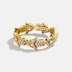 18K Gold Hamsa Pavé Ring - Hamsa