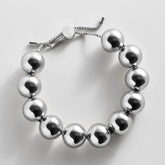 Jane Beaded Bracelet - Silver Bead