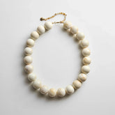 Jane Beaded Necklace - Smoky Ivory Quartz