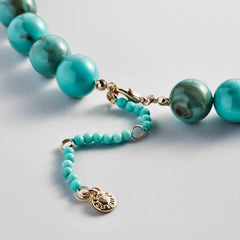 Mini Jane Beaded Necklace - Turquoise Bead