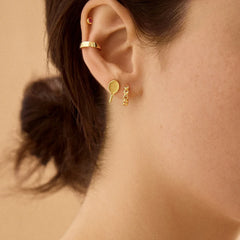 18K Gold Sports Delicate Stud - Tennis