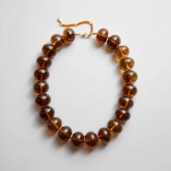Joan Semi-Precious Necklace - Smoky Quartz