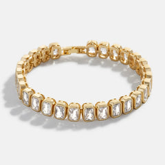 Bianca Tennis Bracelet - Emerald Bezel