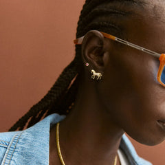 14K Gold Just For Fun Earrings - Horse