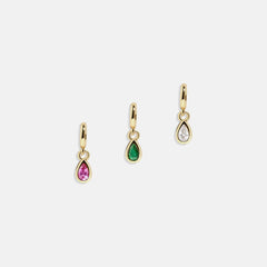 Birthstone Cluster Charm - Rose