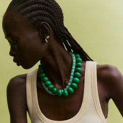 Joan Semi-Precious Necklace - Malachite