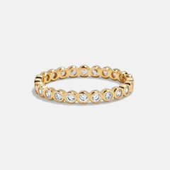 Amalie 18K Gold Ring - Gold/Pavé