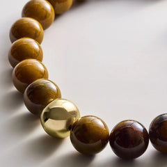 Jane Beaded Necklace - Tiger's Eye