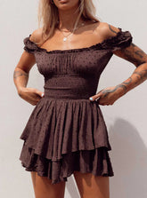 The Love Galore Romper Brown