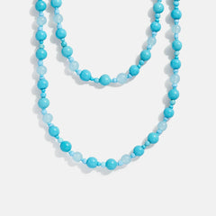 Charlotte Semi-Precious Necklace - Turquoise Bead