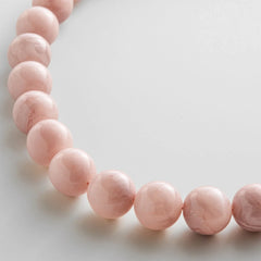 Mini Jane Beaded Necklace - Mauve Bead