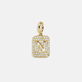 Block Pavé Initial Cluster Charm - N