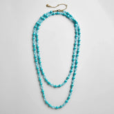 Charlotte Semi-Precious Necklace - Turquoise Bead