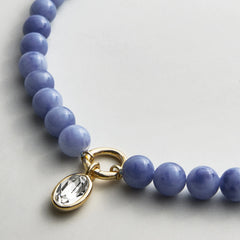 Janette Beaded Ring Necklace - Sodalite