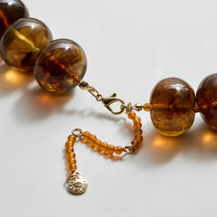 Joan Semi-Precious Necklace - Smoky Quartz