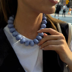 Joan Semi-Precious Necklace - Blue Sodalite