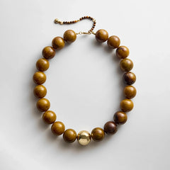 Jane Beaded Necklace - Tiger's Eye