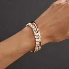 Bianca Tennis Bracelet - Emerald Bezel