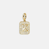 Block Pavé Initial Cluster Charm - K