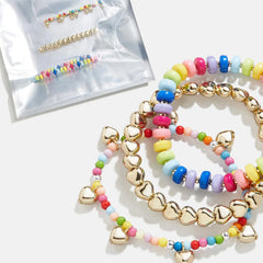 Beads Please Kids' Bracelet Set - Kids' Hearts
