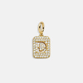 Block Pavé Initial Cluster Charm - D
