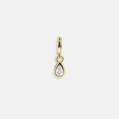 Birthstone Cluster Charm - Crystal