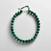 Mini Jane Beaded Necklace - Malachite