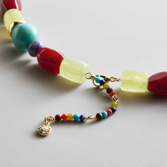 Justine Semi-Precious Beaded Necklace - Multi Bead