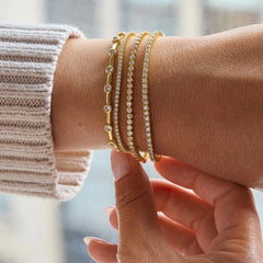 Billie Gold Tennis Bracelet - Gold Plated Brass