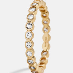 Amalie 18K Gold Ring - Gold/Pavé