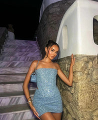 Lauren Sequin Denim Set