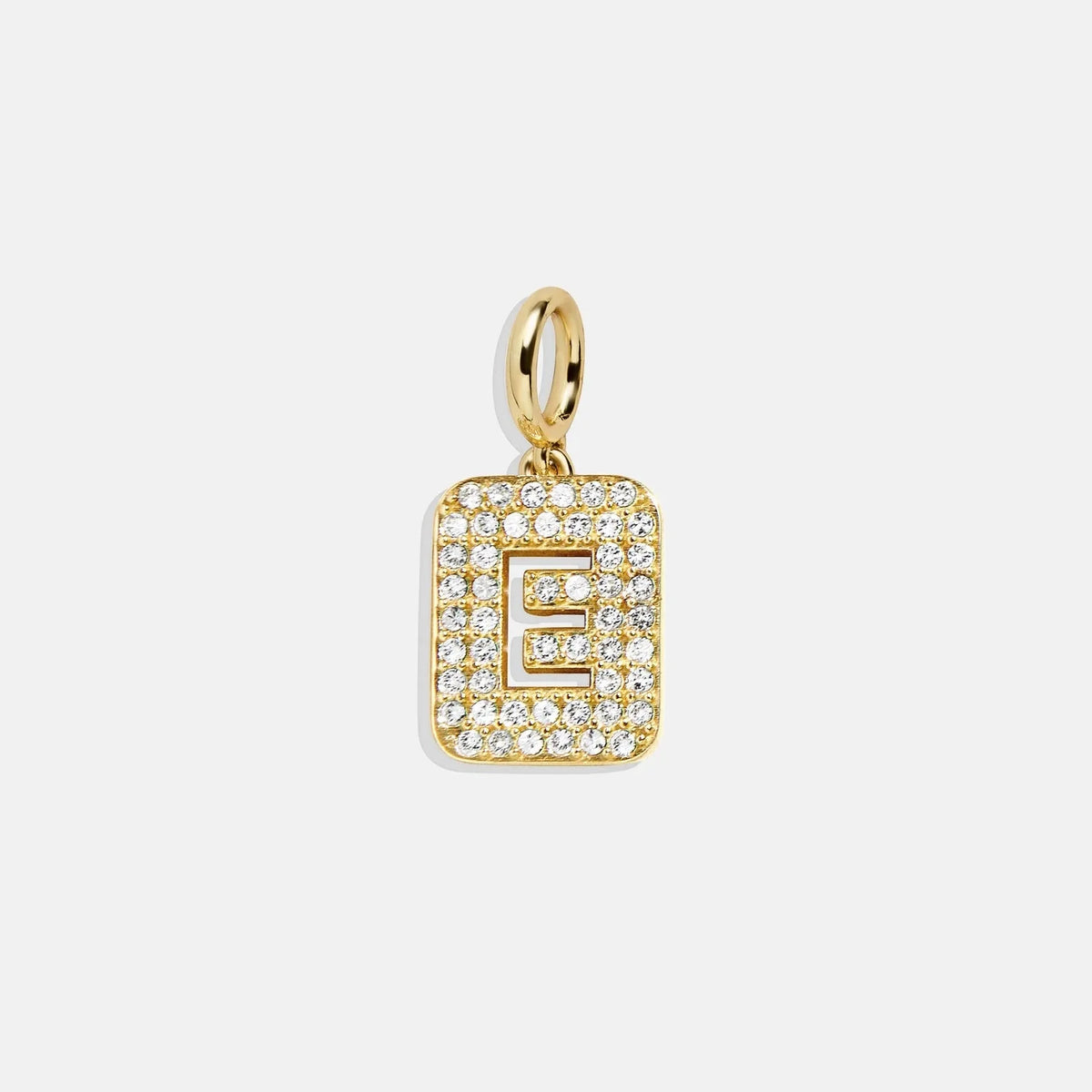Block Pavé Initial Cluster Charm - E