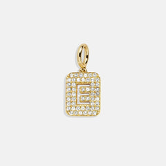 Block Pavé Initial Cluster Charm - E