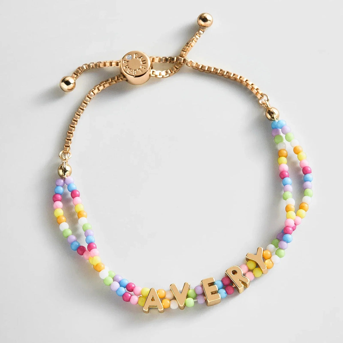 Bead Mine Kids’ Custom Name Bracelet - Light Multi