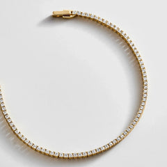 Billie Gold Tennis Bracelet - Gold Plated Brass